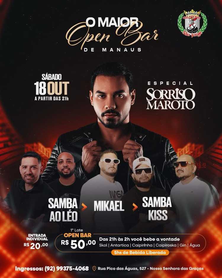 O MAIOR OPEN BAR DE MANAUS - QUINTAL DE SÃO JORGE